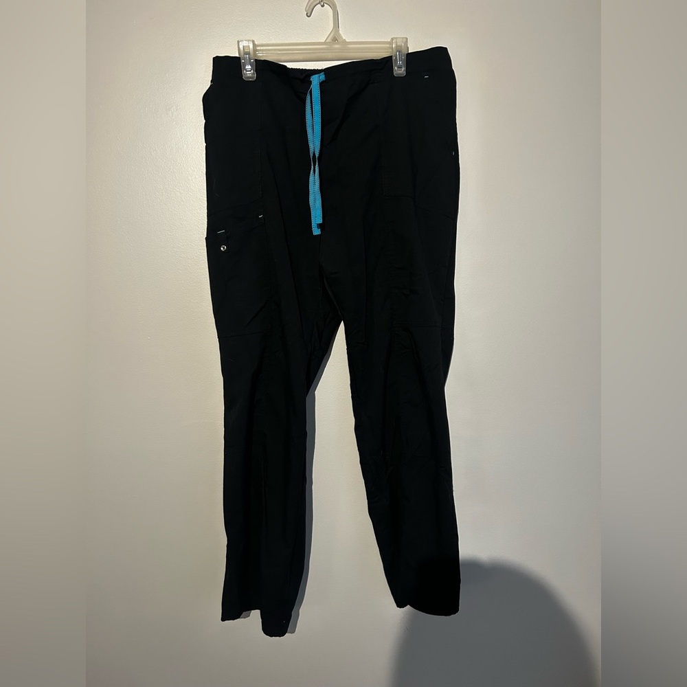 ScrubStar Black Scrub Pants - Size Large